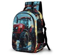QPIRINMEX Niños Tractores Mochilas Niños,Dibujos Mochilas,primaria,muy Adecuado Para Regresar A La Escuela O Volver A La Escuela,regalos Y Viajes,mochilas De Viaje Causales One Size