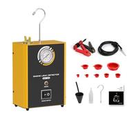 QPKING Detector de fugas de humo SDT60, máquina de humo para coche de 12 V con bomba de aire integrada y manómetro, portátil, 1,6 kg, probador de fugas de EVAP, para coches, motos, camiones, sistemas
