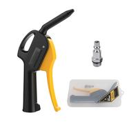 QPKING Pistola de aire de alta presión, plumero de aire de nailon PA66, boquilla enfocada de 0.4 cm, mango ergonómico, conector galvanizado, diseño colgante para detalles de automóviles, taller y