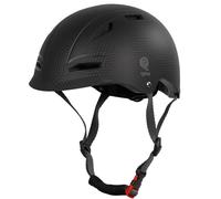 Qplay Casco Bicicleta Niño Ajustable | Casco Bici con Forro Extraíble | Casco 52-58 cm para Patinetes | Patines y Bicicletas (Negro)