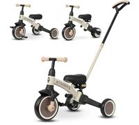 Qplay Triciclo Evolutivo Trike Stager | Bicicleta de Equilibrio 2 en 1 con Barra de Empuje para Bebés y Niños Pequeños | Ideal de 1 a 4 Años