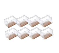 Qplcdg almohadillas de goma para patas de mesa, 8 Piezas protectores de piso para pata de Silla para muebles,transparentes-Tamaño opcional 4#