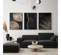 QPLGTU - Conjunto de pósteres geométricos abstractos, decoración de arte de plantas, cuadros impresos en la pared de fondo de la sala de estar y dormitorio, sin marco (Estilo 7, 50 x 70 cm*3)