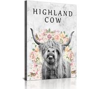 QPLGTU Cuadros decorativos de animales de baño, Divertidos carteles de animales en blanco y negro, pintura en lienzo impresa sobre pared de fondo de baño, sin marco (estilo 12, 30 x 40 cm)