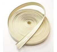 QPN Colonial White - Cubierta de Tornillo de moldura de inserción de 7/8 Pulgadas para Caravana, Remolque de Viaje (100 pies, Blanco Colonial (Beige Bronceado)