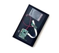 QPOGRMJR Pantalla portátil LTN156HL07 LTN156HL08 con Micro USB EDP de 30 Pines, 15,6", 1920 * 1080, Kit de reparación DIY, Placa controladora + Carcasa metálica Mini-HDMI(LTN156HL08-201 xCase)
