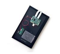 QPOGRMJR Placa controladora + Carcasa metálica for B140HAN02, B140HAN03, B140HAN04, Kit de Bricolaje, Pantalla portátil de 14", 40 Pines, EDP, Mini-HDMI, Micro USB(B140HAN04.7 and Case)