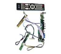 QPOGRMJR Placa controladora de Matriz for Monitor analógico de TV, Compatible con LM230WF5 LM230WFA, LVDS de 30 Pines, Kit de Bricolaje de 23", 1920 x 1080, VGA, AV, USB, RF, HDMI.(LM230WF5(TL)(D3))