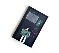 QPOGRMJR Placa controladora for B156XW04 NT156WHM con Carcasa metálica, Kit de Bricolaje, Pantalla portátil, Micro USB, Mini-HDMI de 15,6", 1366 x 768, EDP de 30 Pines(NT156WHM-N12 x Case)