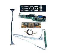 QPOGRMJR Placa controladora for HT190E01, HT170E01 y HT170EX1, Kit de 1280 x 1024, Pantalla LCD analógica de 30 Pines LVDS AV, HDMI, VGA, IR y USB for TV 4CCFL(For HT170EX1-300)