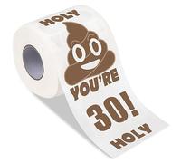 Qpout eres 30 Papel Higiénico Impreso Gag Regalo,Mejor amigo regalos de cumpleaños novedad papel higiénico rollo gag regalos, feliz 30 cumpleaños papel higiénico divertido para la mejor broma sorpresa