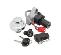 QPQXZCV Interruptor Encendido Motocicleta, Llave Bloqueo Asiento, Juego Tapas Combustible para Yamaha para V-Star para Drag Star XVS650 XVS1100 XVS650A XVS650AT XVS1100A