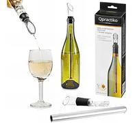 Qpractiko Varilla enfriadora para vino y cava, acero inoxidable