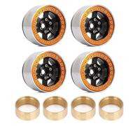 QPSJXN 1,9" Aluminio de Aluminio Beadlock Rim Fulla para 1 10 Escala RC RC Cars Compatible con Modelos como Gen8 y VS4-10 Número de Pieza W1947(W1947OB-1944)