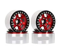 QPSJXN 1,9" Aluminio de Aluminio Beadlock Rim Fulla para 1 10 Escala RC RC Cars Compatible con Modelos como Gen8 y VS4-10 Número de Pieza W1947(W1947RD)