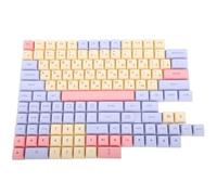 QPSJXN 132 Teclas PBT KeyCaps XDA Perfil Personalizado KR RU KeyCap Dye Sublimation con MX 104 87 61 teclados mecánicos(MH Russian)