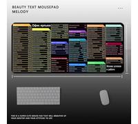 QPSJXN Almohadilla de Mouse de Oficina extendida Grande para Teclado y Mouse Varios Sistemas de Escritorio con Bordes cosidos(Russian-Orange)