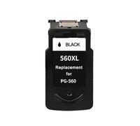 QPSJXN Cartucho de Tinta remanufacturado 560XL 561XL PG560 CL561 Compatible con de TS5350 TS7450 TS5351 TS5352 TS5353 TS7451 PG-560 CL-561(Black)
