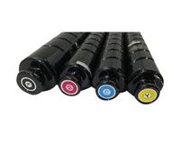 QPSJXN Cartucho de tóner Compatible de 4pc GPR55 G71 C-Exv51 para IR C5535 5540 5550 5560 DX C5735 5740 5750 5760 Impresoras CMY 296G BK 850G(GPR-55)