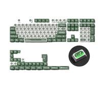 QPSJXN Conjunto translúcido de Teclado de Tinte de Tinte de 136 Teclas para el Ojo de Gatos Rojos de Perfil máximo con Varios teclados mecánicos(Red)