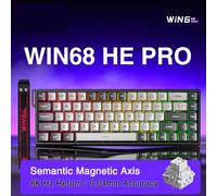 QPSJXN Custom 60% 68% Interruptor magnético Teclado de Juego con Disparo rápido de 8k Return RGB HotSwap(WIN68 HE Pro)