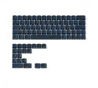 QPSJXN IMD-Tech 61/84/118 Topográfico KeyCap Set OEM Perfil Profile Shine-Through Design Accesorios de Teclado(Black 84 Keys)