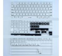 QPSJXN KBDIY SA Perfil KeyCap Set PBT Double Shot ISO Enter 7U Barra Espacial Compatible con Kits de Teclado mecánico Personalizado(GMK Bow)