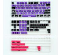 QPSJXN KBDIY SA Perfil KeyCap Set PBT Double Shot ISO Enter 7U Barra Espacial Compatible con Kits de Teclado mecánico Personalizado(Gengar)