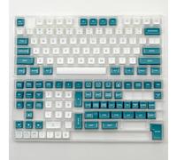 QPSJXN Perfil SA Blanco y Amarillo 142 PBT Double Shot Teckcap Conjunto para teclados de Juegos mecánicos con Varios interruptores(Green and White)