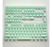 QPSJXN Perfil SA Blanco y Amarillo 142 PBT Double Shot Teckcap Conjunto para teclados de Juegos mecánicos con Varios interruptores(Cyan Translucent)