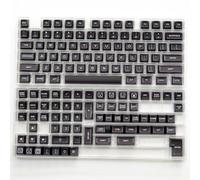 QPSJXN Perfil SA Blanco y Amarillo 142 PBT Double Shot Teckcap Conjunto para teclados de Juegos mecánicos con Varios interruptores(Black Translucent)