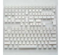QPSJXN Perfil SA Blanco y Amarillo 142 PBT Double Shot Teckcap Conjunto para teclados de Juegos mecánicos con Varios interruptores(White Translucent)