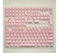 QPSJXN Perfil SA Blanco y Amarillo 142 PBT Double Shot Teckcap Conjunto para teclados de Juegos mecánicos con Varios interruptores(Pink Translucent)