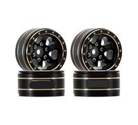 QPSJXN Ruedas Beadlock Beadlock de 1.0 "W1012 compatibles con vehículos de rastreadores RC de 1/24 1/18