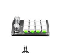 QPSJXN Teclado mecánico Compacto de 12 Teclas con macros programables de diseño Totalmente Contable y retroiluminación RGB(K12-RGB-White)