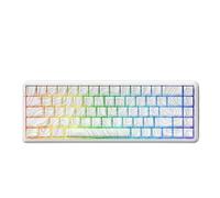 QPSJXN Teclado mecánico con cableado AK680MAX con diseño magnético de latencia y Talla de Lado ergonómico Adecuado para la Oficina y el Uso de Juegos compatibles con Varios Sistemas(Contour White)