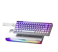 QPSJXN Teclado mecánico de Interruptor magnético Personalizable con RGB Backlight Hot Swap 8K cableado para Juegos y Regalo(Purple-Contour Line)