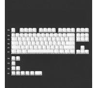 QPSJXN Teclas de Doble Disparo PBT Blancas Transparentes para interruptores MX compatibles con Varios teclados mecánicos(White)