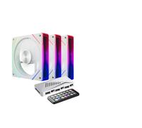 QPSJXN Teucer 120 mm RGB PC Case Ventilador de Agua Cambio de Agua 4PIN PWM CPU Ventiladores 3pin 5V Argb Compatible con Varios Casos(3PCS-W-Forward)