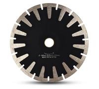 QPSYYB Disco curvo cóncavo de diamante for granito 115 mm/125 mm/180 mm, disco corte con borde turbo segmentado en T,0221