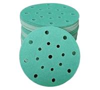 QPSYYB Papel de lija abrasivo 6 pulgadas y 150 mm, material cerámico, papel Mylar, for automoción, madera, metal, pulido industrial, 100 unidades,0308