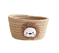 QPY Cesta de Almacenamiento Tejida con Cuerda de algodón, pequeña Caja de Almacenamiento Bonita, Organizador de pañales de guardería para el hogar, Organizador de Escritorio para Oficina y guardería