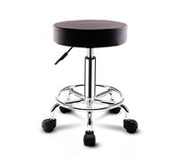 QPZK Taburete giratorio giratorio de altura ajustable, taburete redondo de oficina, taburete de pedicura de uñas, taburete hidráulico con ruedas para cocina, salón, bar, oficina, masaje
