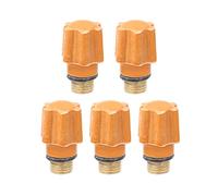 QQ150 TIG Welding Torch Back Cap Replacement | High - Temp Robust Brass & Plastic Consumables | Long/Short Caps for TIG Welder Accessories | 5 - Pack Kit (QQ150 short cap)