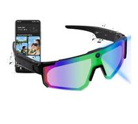QQCHGOL Gafas inteligentes de ciclismo con inteligencia artificial, lentes de sol inteligentes con Bluetooth, control de voz, reconocimiento de objetos, gafas polarizadas ChatGPT (deportes con cámara