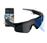 QQCHGOL Gafas inteligentes de ciclismo con inteligencia artificial, lentes de sol inteligentes con Bluetooth, control de voz, reconocimiento de objetos, gafas polarizadas ChatGPT (deportes con cámara