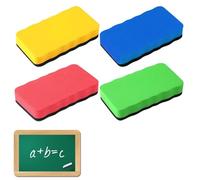 QQDBT 4 PCS Borrador de Pizarra Blanca, Borrador de Goma Magnético para Pizarra Blanca, Borrador de Pizarra Blanca Magnético con Almohadilla de Fieltro Gruesa, Borrador de Pizarra para Hogar, Oficina