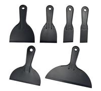 QQdou Rascador de plástico, juego de 6 raspadores de masilla de pintura flexibles, herramienta de relleno antiarañazos, para salpicar, parches, calcomanías, hornear, papel pintado, calcomanía