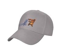 QQIAEJIA Grizzy and The Lemmings Casquette Gorra de camionero ajustable, gorra de ocio, gorra deportiva, visera solar, sombrero decorativo, gris, Talla única