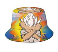 QQIAEJIA Inazuma Eleven Sombrero de pescador plegable unisex Senderismo al aire libre Safari Verano Gorra Viaje Playa Protector Solar Sombrero Negro, Como se muestra en la imagen, Talla única